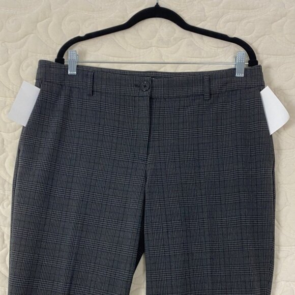 Hilary Radley Dress Pmats Dark Gray Plaid Size 14 - Picture 4 of 10